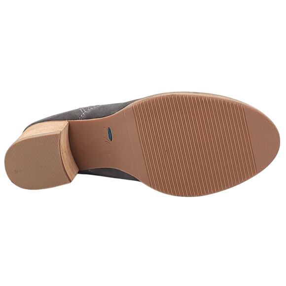 Aqua College Women Nan Waterproof Mule Heels Size US 8M Dark Grey Suede - Picture 5 of 5